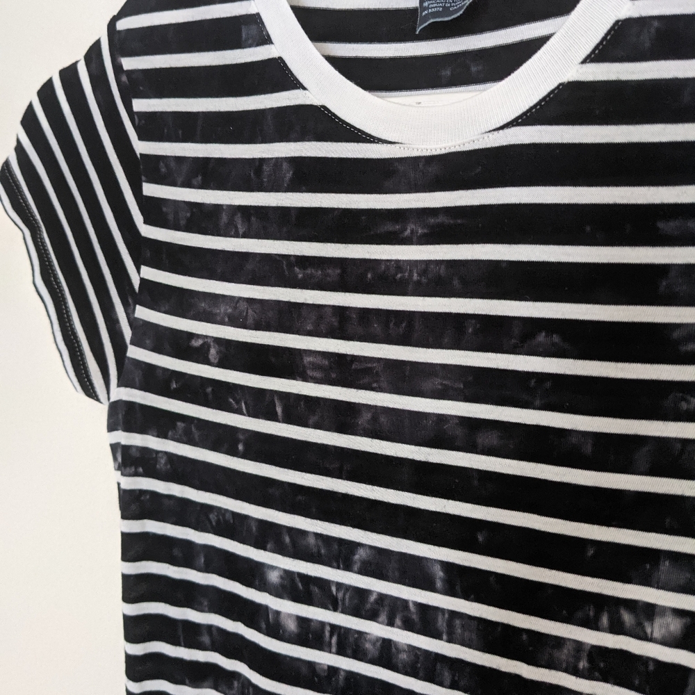 French Connection Tie-dye Stripped Jersey Maxi Dress
